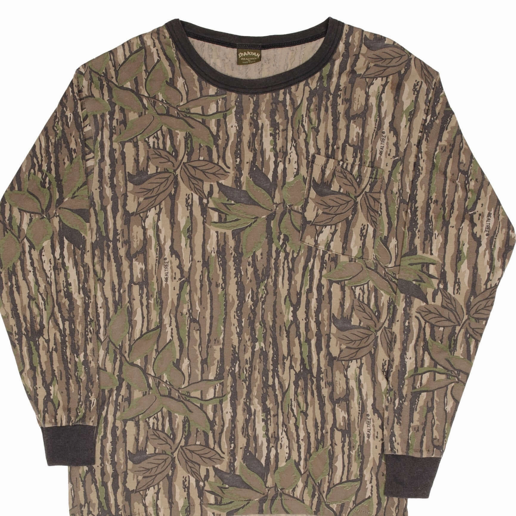 family gathering VINTAGE HUNTING REALTREE CAMO LONG SLEEVE TEE SHIRT 1990S LARGE MADE IN USA
