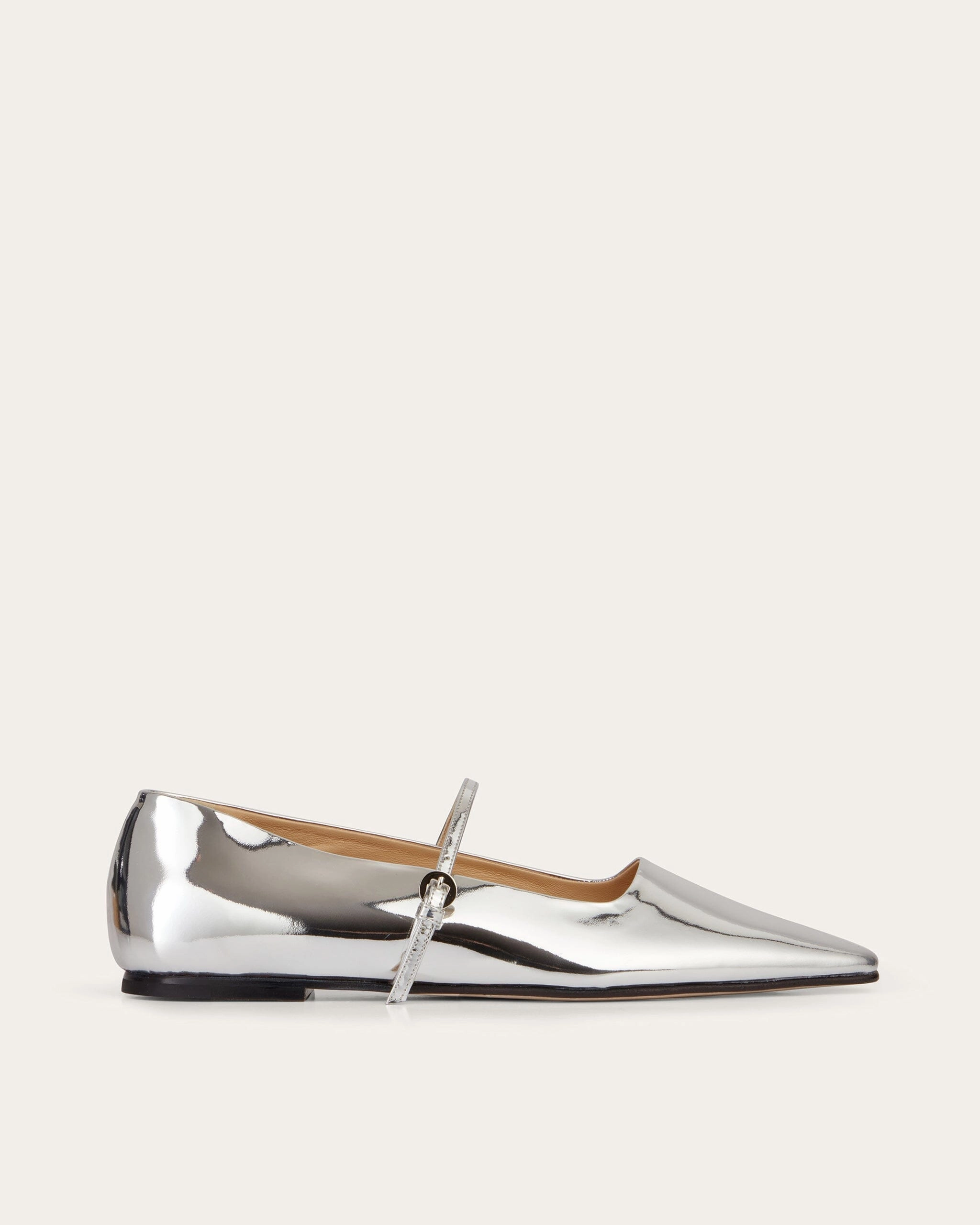 Mary Jane, Silver Breathable Material