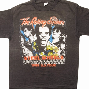 Stretch Fabric Technology Anti Pilling Treatment VINTAGE THE ROLLING STONES TEE SHIRT 1989 SIZE LARGE MADE IN USA