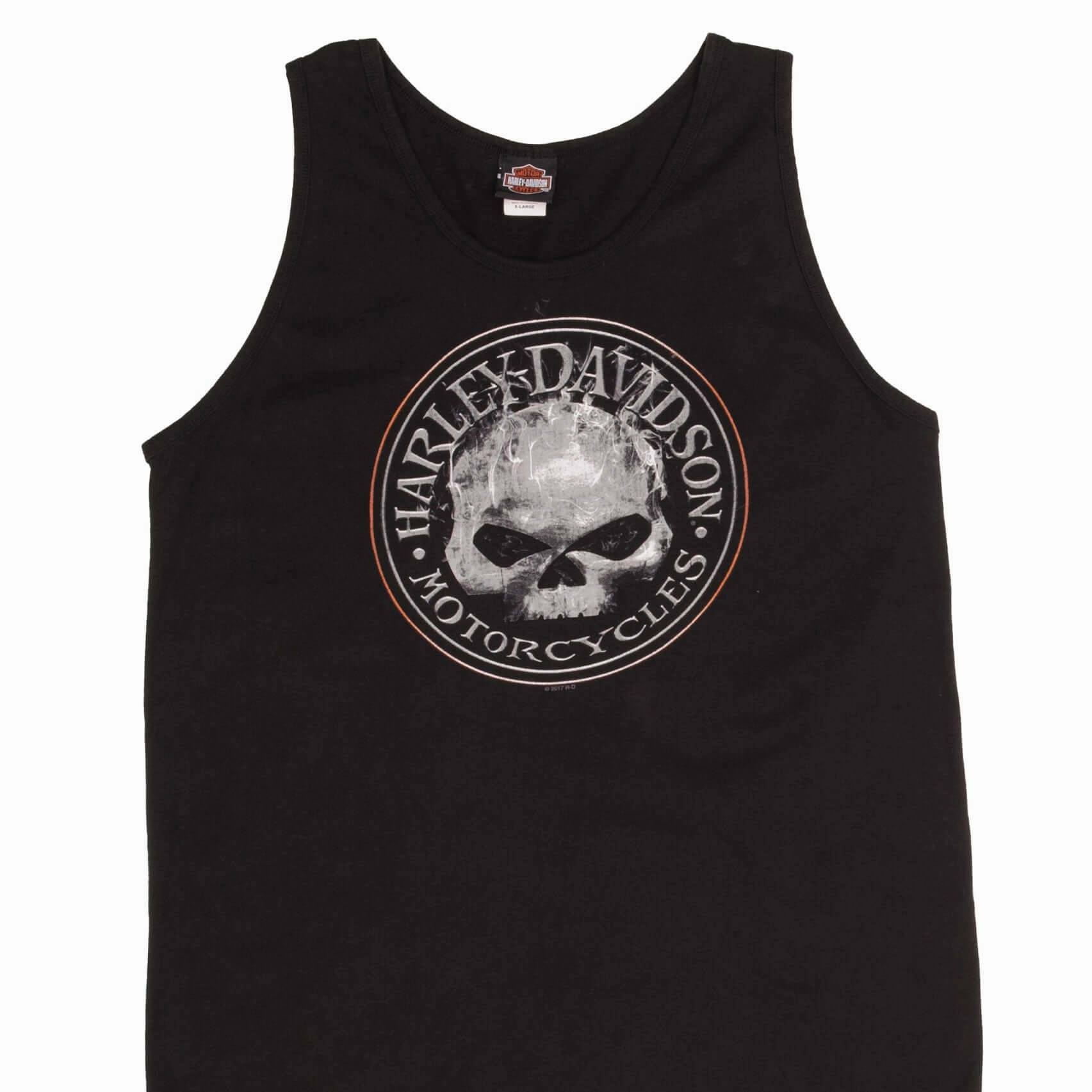 VINTAGE HARLEY DAVIDSON MILITARY TANK TOP TEE SHIRT SIZE XL Layered Neckline Timeless casual wear