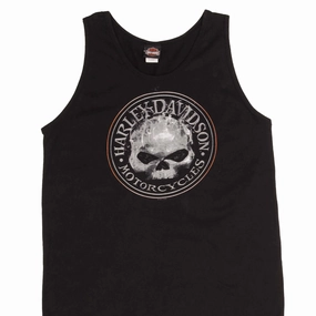 VINTAGE HARLEY DAVIDSON MILITARY TANK TOP TEE SHIRT SIZE XL Layered Neckline Timeless casual wear