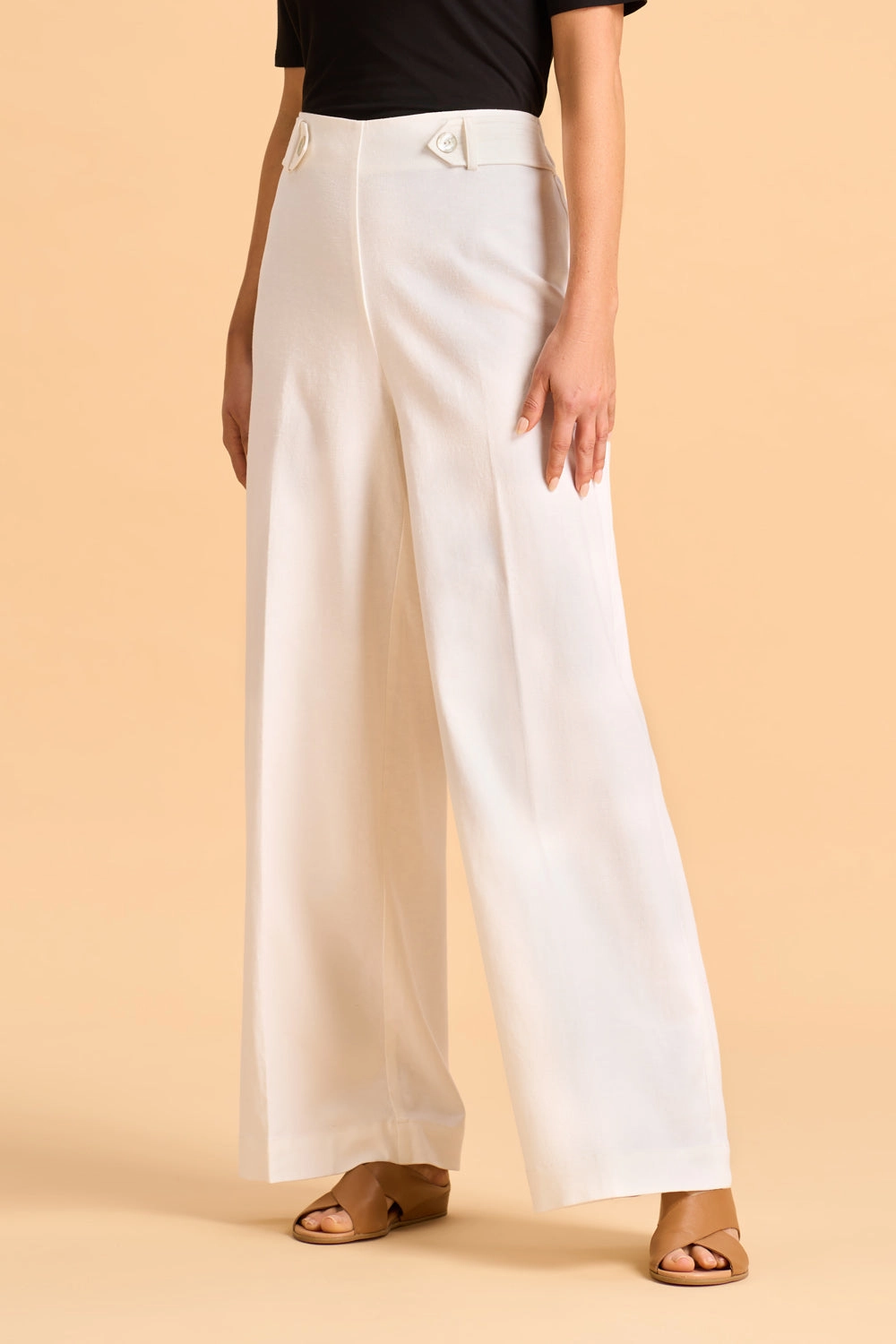 Tough Build StaticDissipative Full Length Linen  Pant - White