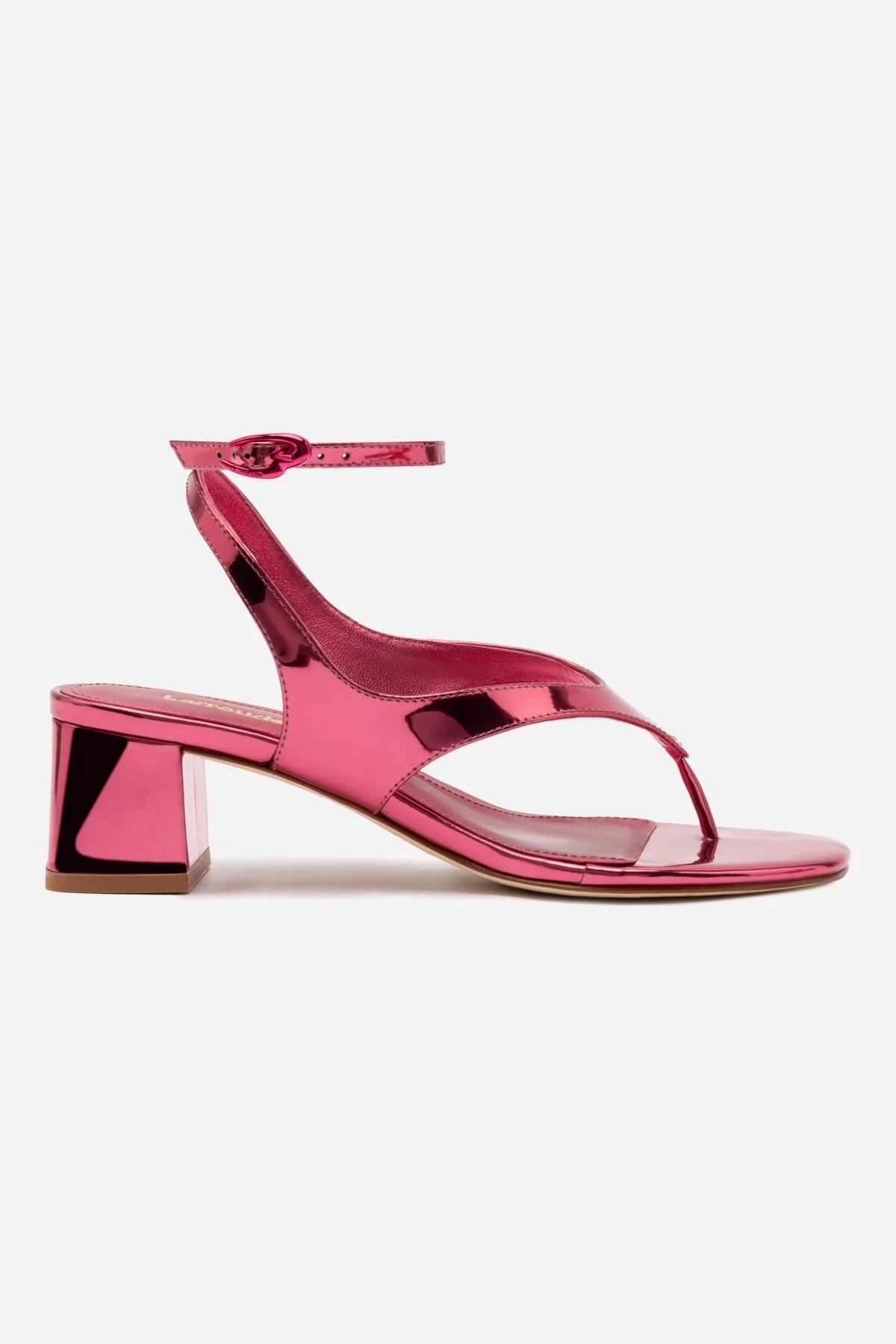 Adjustable Walking Shoes Gaia Block Sandal In French Rose Specchio