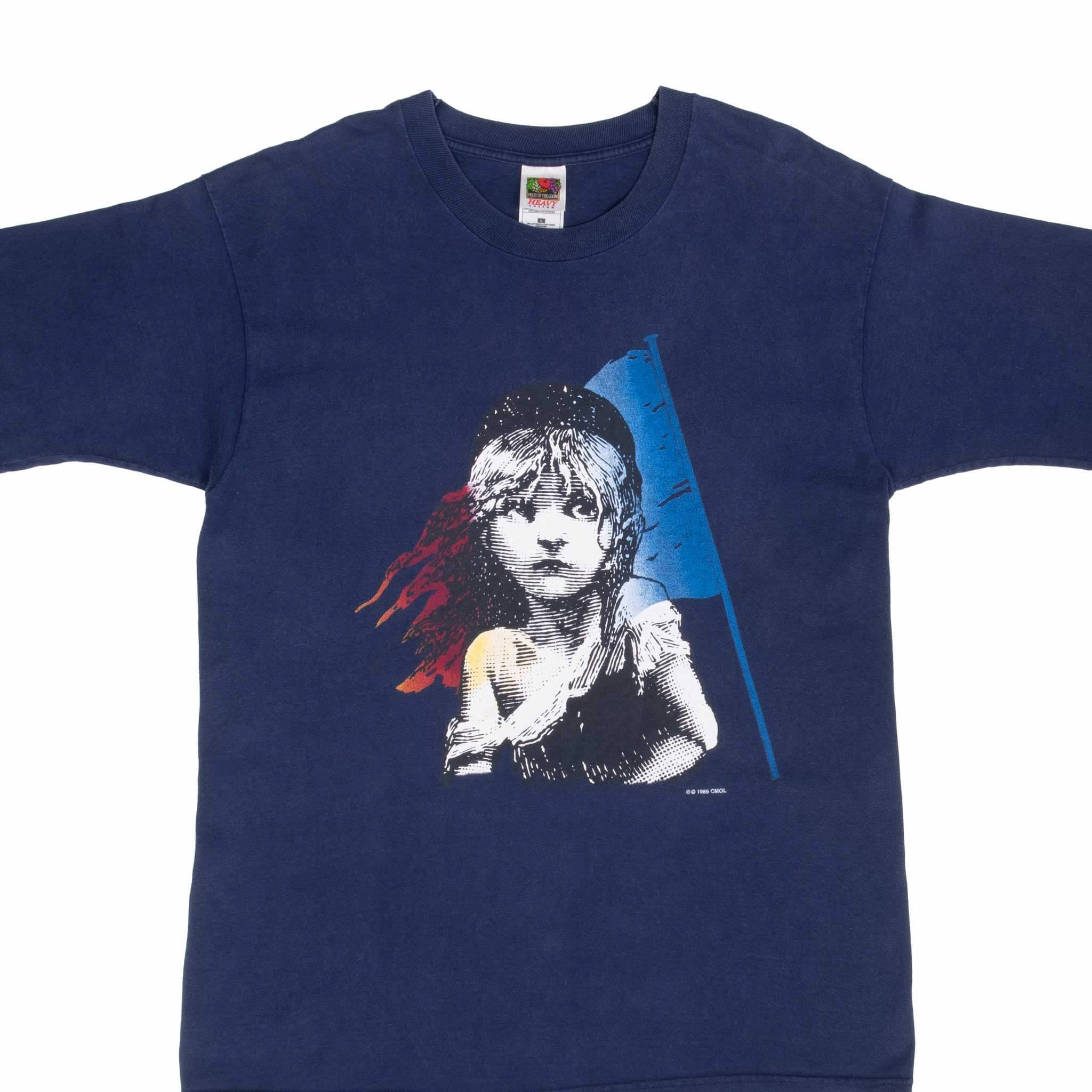 VINTAGE LES MISERABLES 1986 TEE SHIRT SIZE LARGE Fit For Movement Plus size confidence