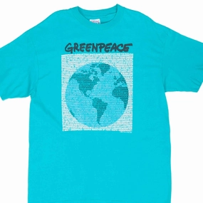 VINTAGE GREEN PEACE 1989 ECOLOGIST TEE SHIRT LARGE MADE IN USA Versatile Fashion Comfort Style