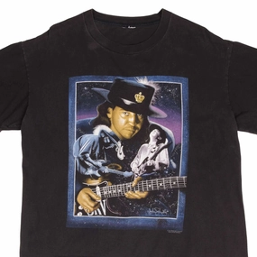 VINTAGE STEVIE RAY VAUGHAN 1991 TEE SHIRT SIZE XL SINGLE STITCH Layering Comfort Wear