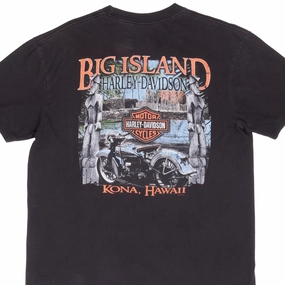HARLEY DAVIDSON KONA BIG ISLAND HAWAII TEE SHIRT 2010 XL Breathable Stretch Fit