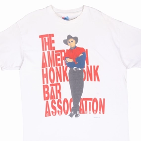 Top Rated VINTAGE GARTH BROOKS AMERICAN HONK TONK BAR ASSOCIATION 1994 TEE SHIRT LARGE USA