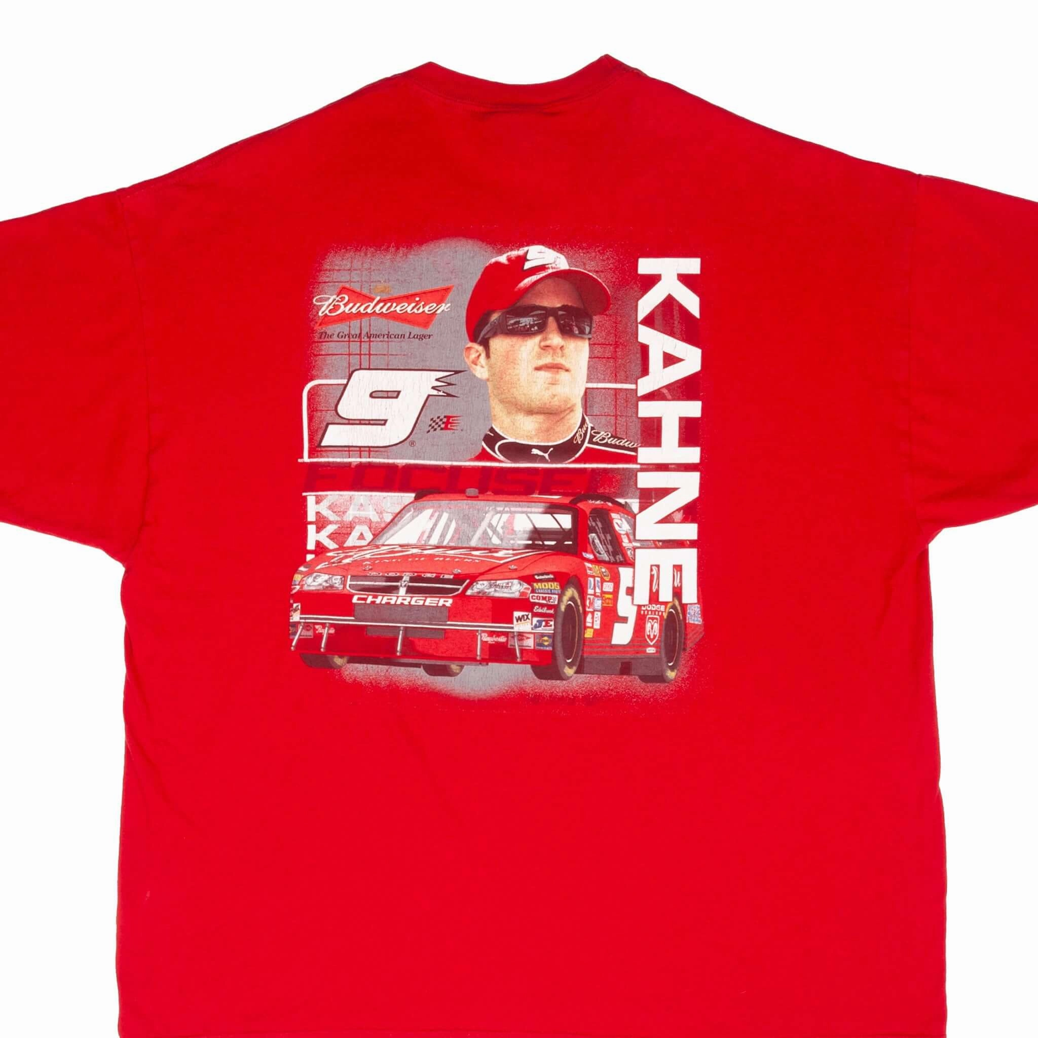 Casual layering piece VINTAGE NASCAR KASEY KAHNE BUDWEISER 2000S TEE SHIRT SIZE 2XL