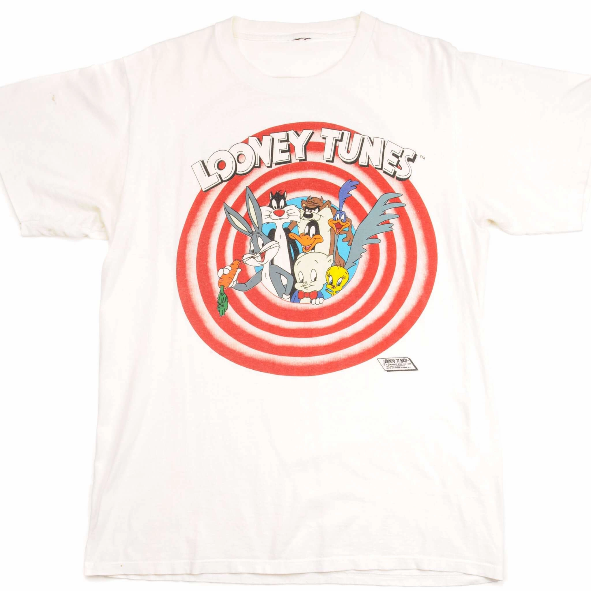 VINTAGE LOONEY TUNES TEE SHIRT 1989 SIZE LARGE MoistureWickingFabric TearResistant Fabric