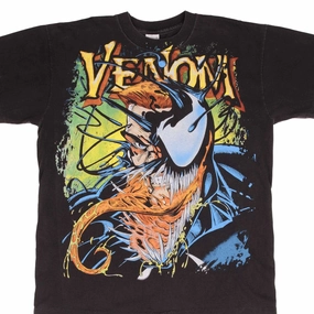 Timeless Top MoistureWickingFabric BOOTLEG MARVEL VENOM RETURNS ALL OVER PRINT TEE SHIRT SIZE LARGE SINGLE STITCH