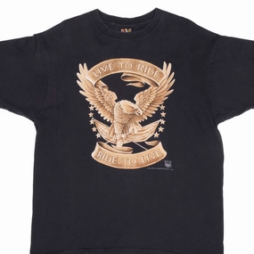 VINTAGE 3D EMBLEM TEE SHIRT 1993 SIZE XL MADE IN USA Midweight Knit