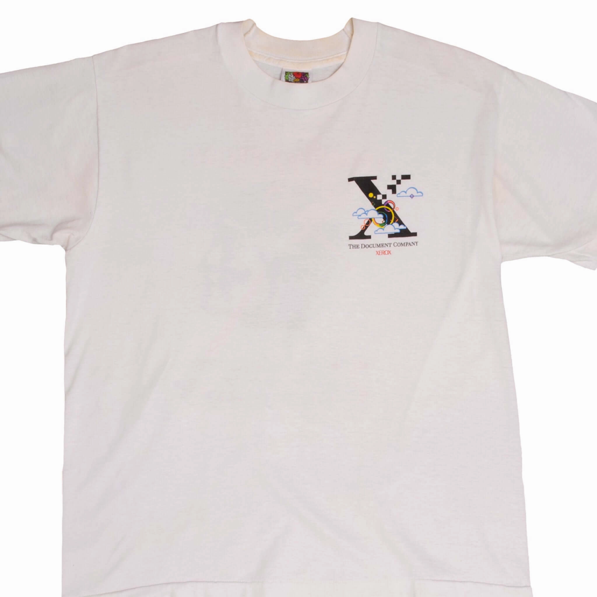 VINTAGE XEROX THE DOCUMENT COMPANY TEE SHIRT 1990S SIZE LARGE Smart Fit