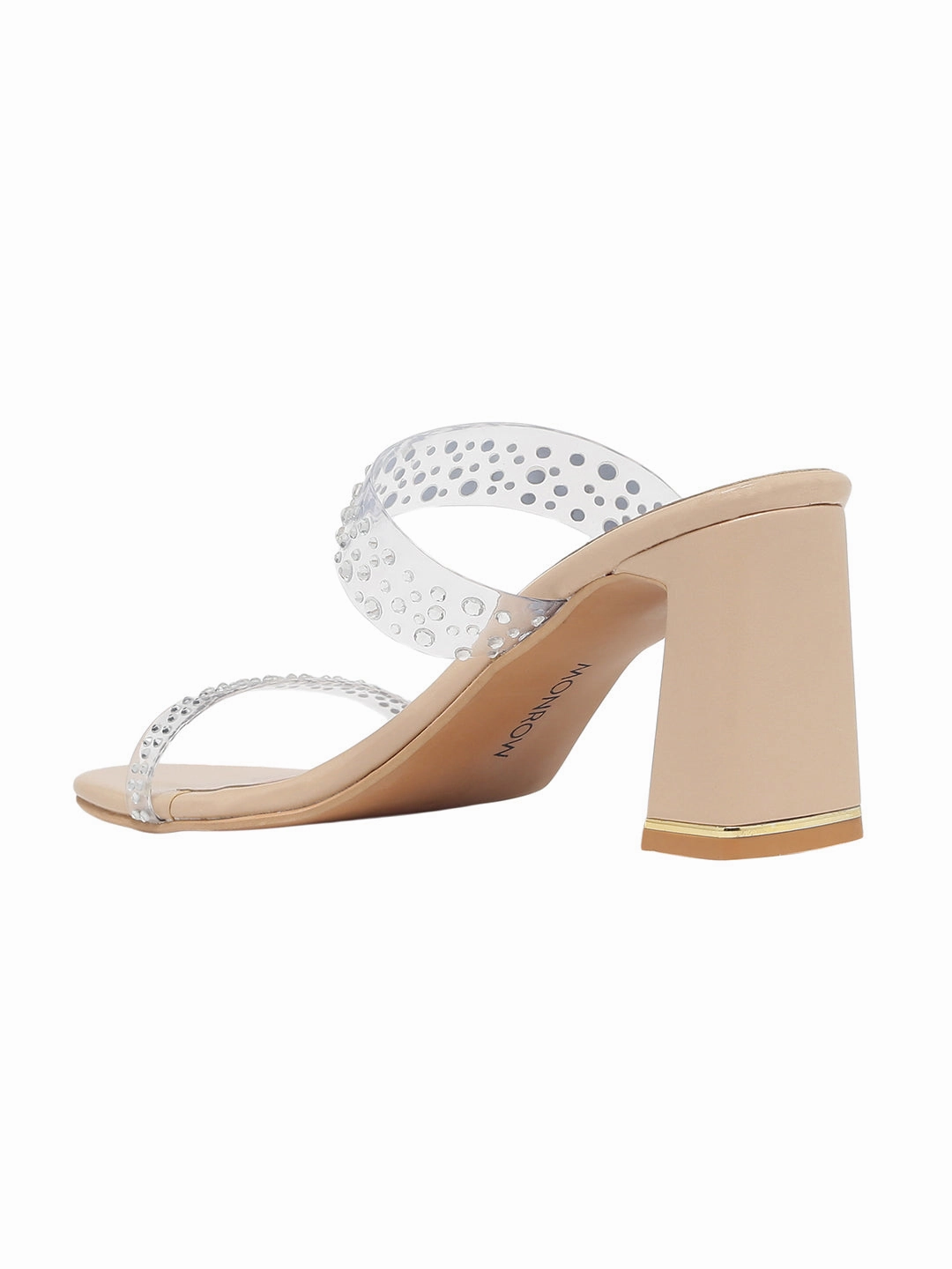 Minaqo Nude Block Heels Classy Heels