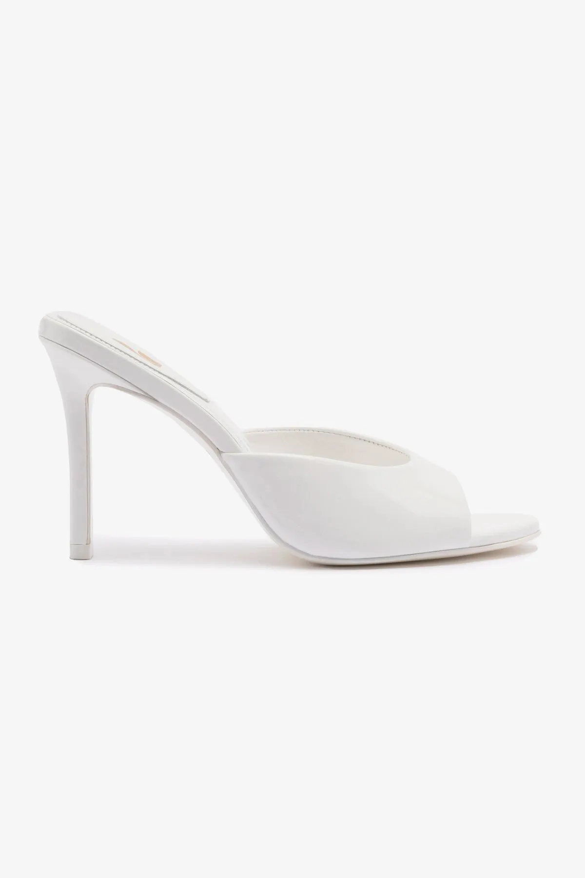 Fashion Touch Refresh Routine Style Jasmine Hi Mule In White Leather