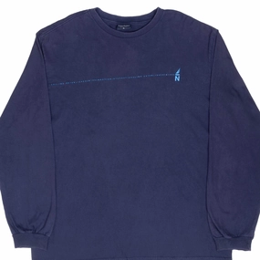 VINTAGE NAUTICA BLUE LONG SLEEVE TEE SHIRT 2000S XL Cozy Vibe