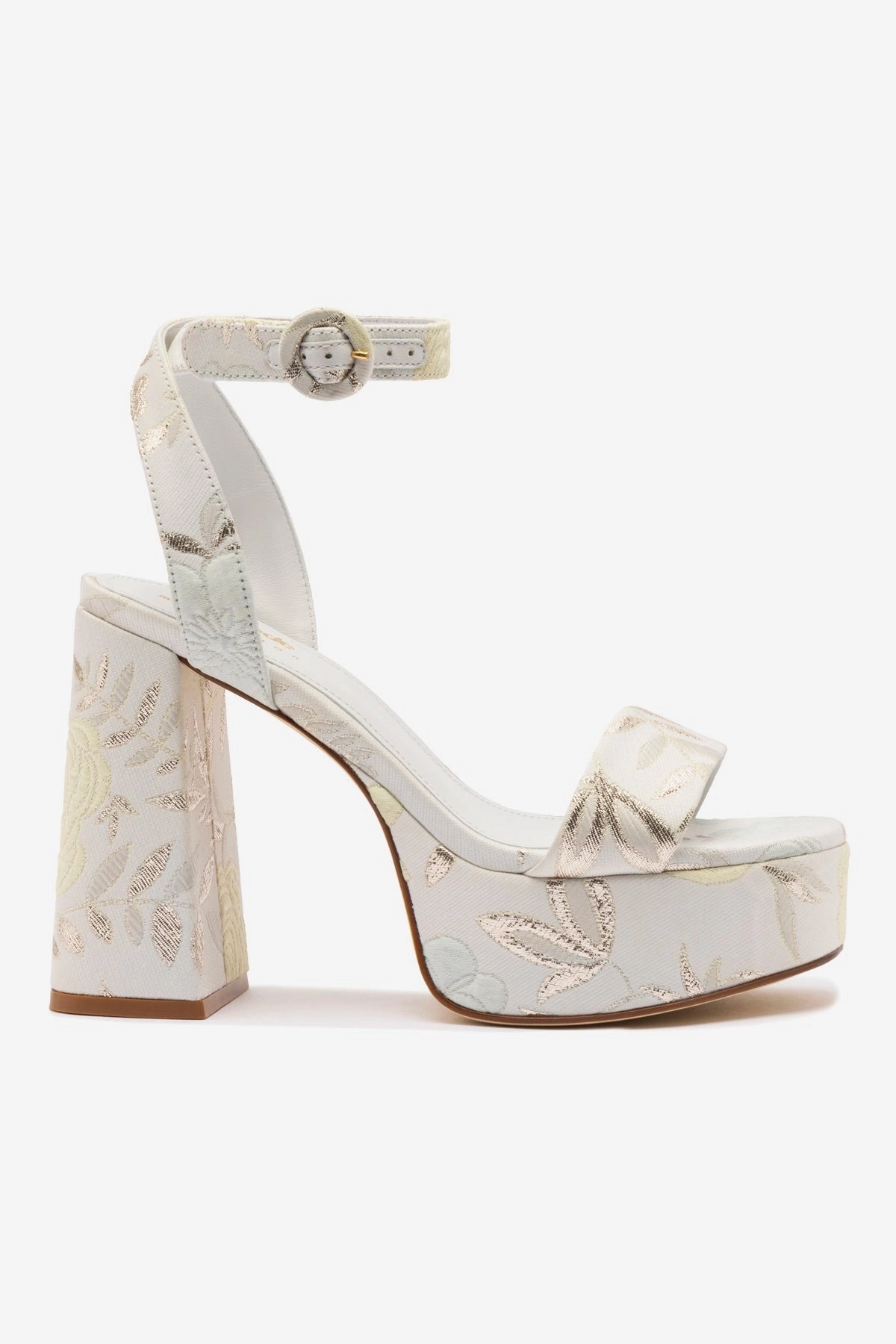 Light Trail Step Fresh Larroud?? x Markarian Dolly Sandal In Yvette Ivory Brocade