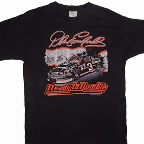 VINTAGE NASCAR DALE EARNHARDT READY TO RUMBLE 1989 TEE SHIRT LARGE MADE IN USA Relaxed Wear Fit Outdoor Sports