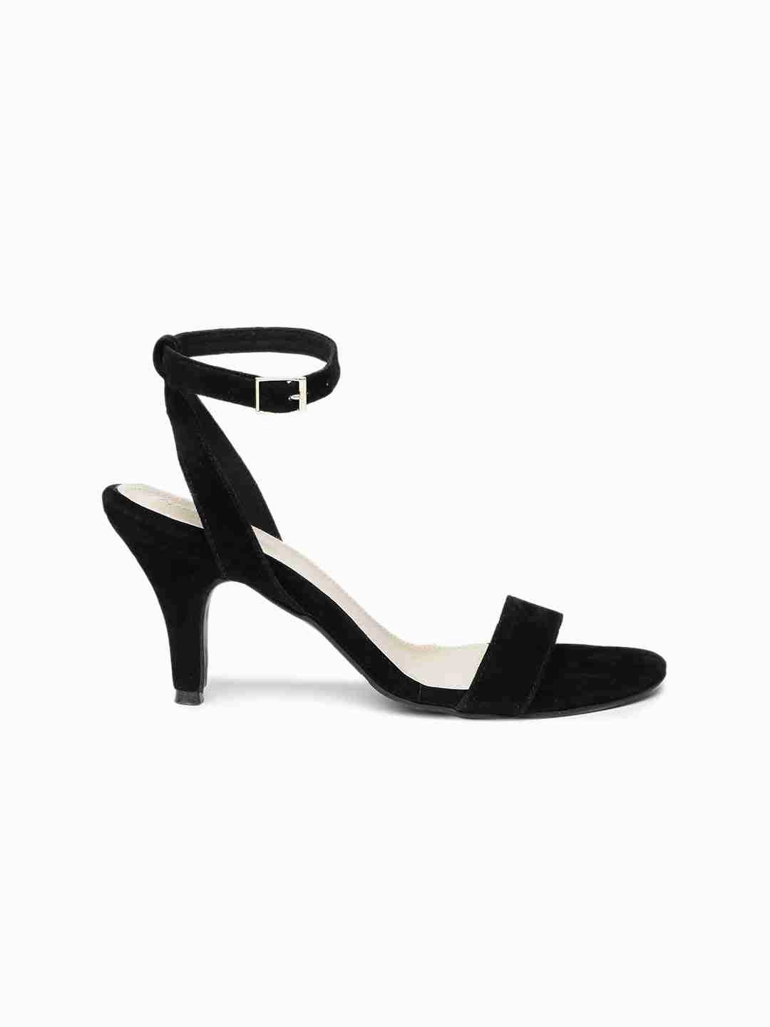 LBB Black Perfect Kitten Heel Dress Footwear Trendy Footwear