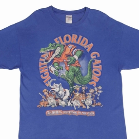 VINTAGE NCAA FLORIDA GATORS FIGHTING 1990S TEE SHIRT SIZE LARGE futuristic Comfy and Soft