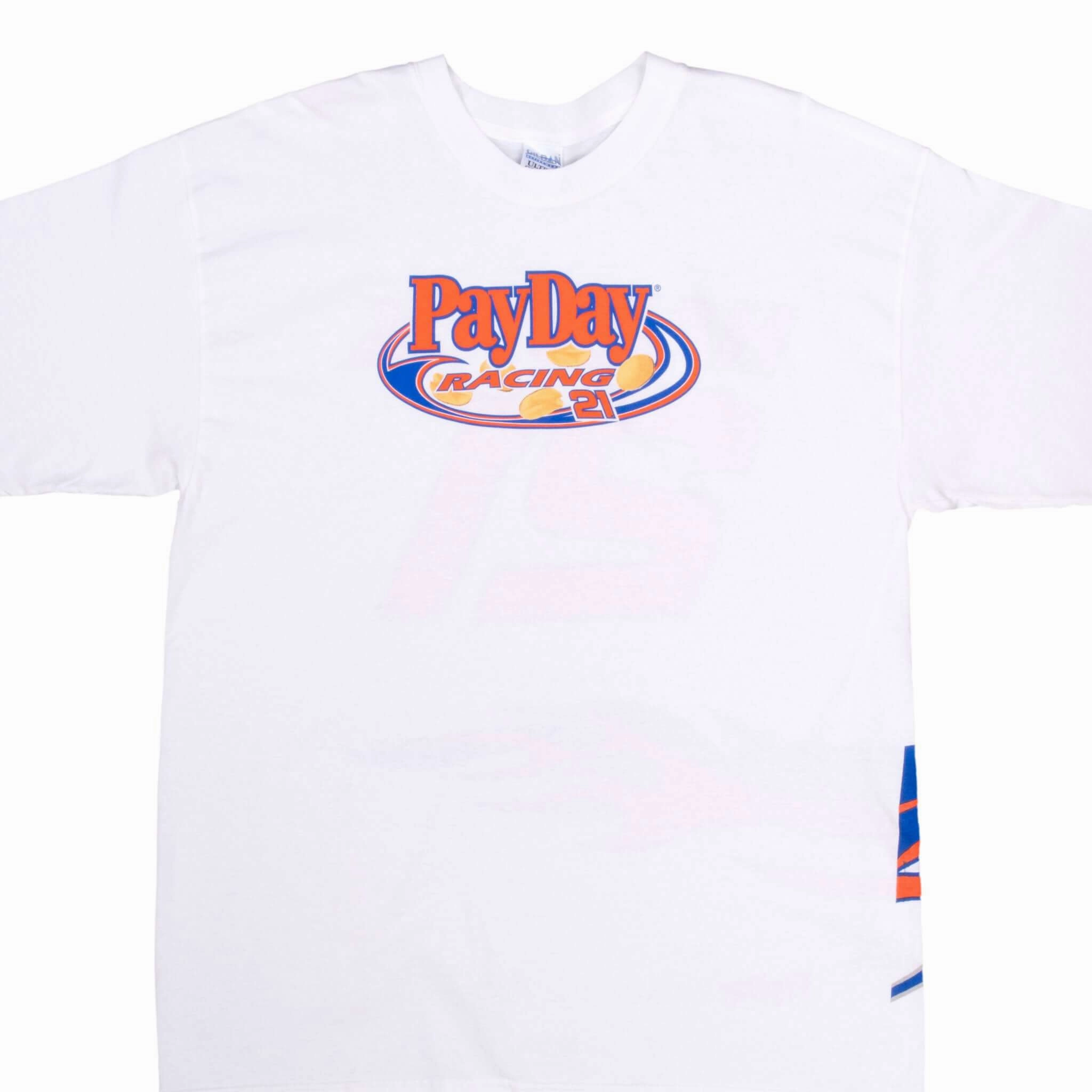 Button Down VINTAGE NASCAR KEVIN HARVICK PAYDAY RACING 2000S TEE SHIRT XL