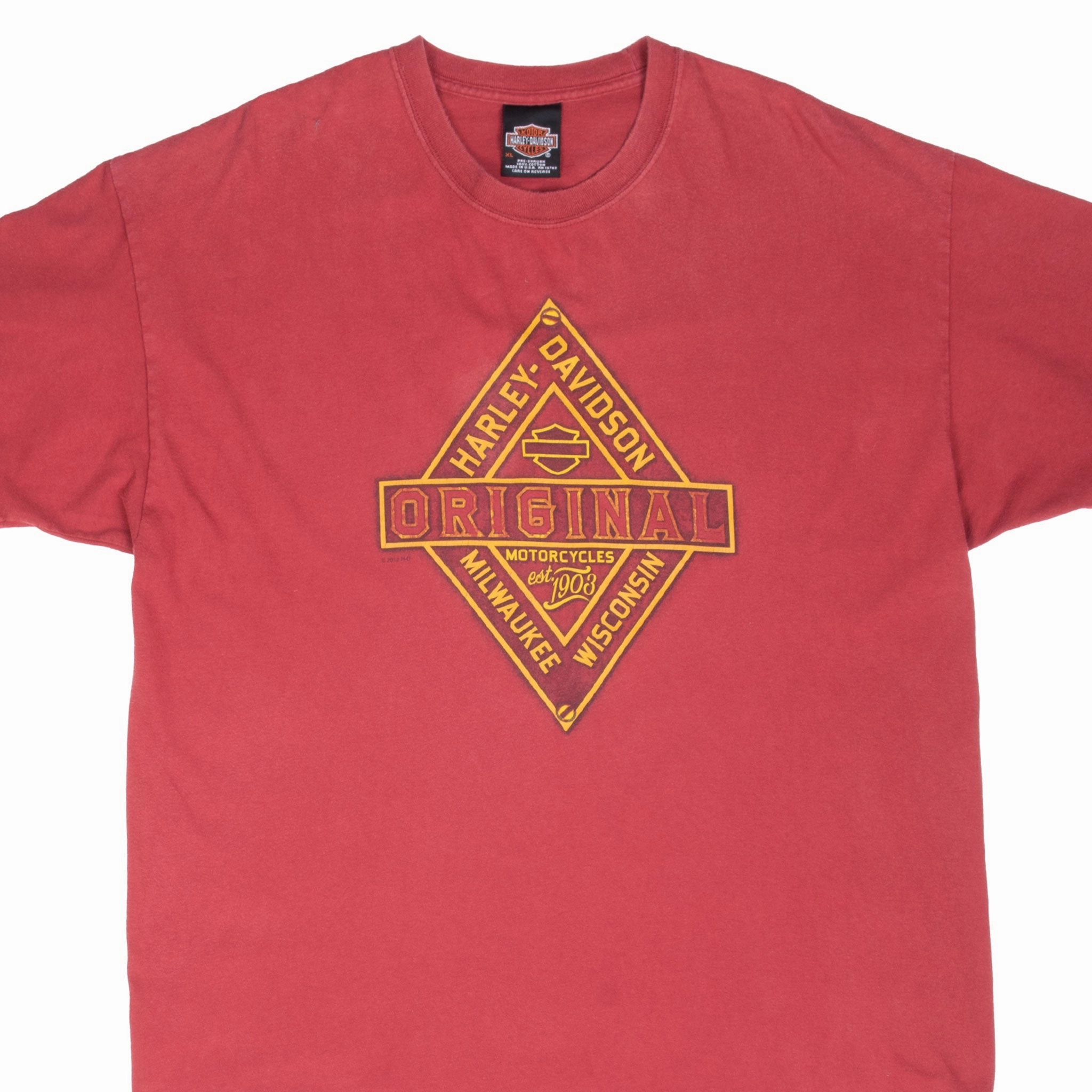 Cozy Comfort VINTAGE HARLEY DAVIDSON EAGLE CEDAR RIVER IOWA 2012 TEE SHIRT XL MADE IN USA