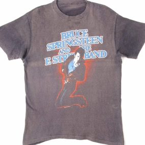 VINTAGE BRUCE SPRINGSTEEN BORN IN THE USA TOUR 84-85 TEE SHIRT SIZE SMALL MADE IN USA Minimalist Aesthetic Casual Layer Look