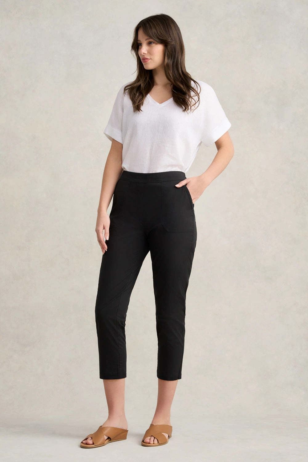 No Pinch Lightweight Cotton Pant - Black