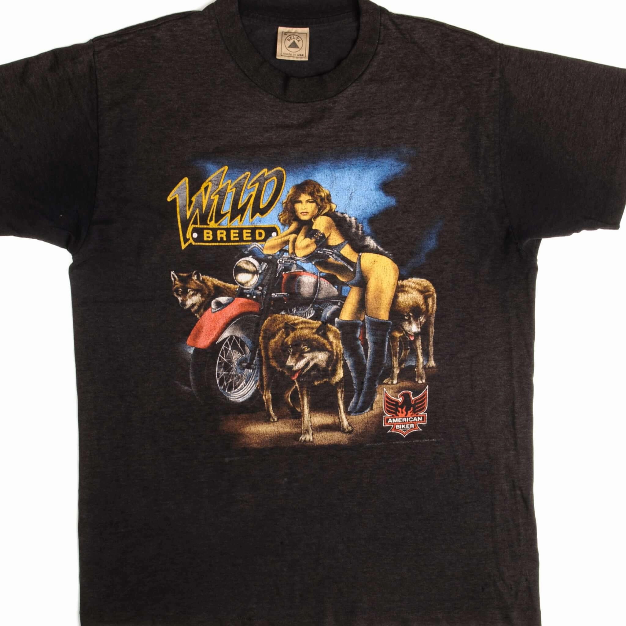 Fit For Movement VINTAGE AMERICAN BIKER TEE SHIRT 1992 SIZE MEDIUM MADE IN USA