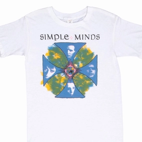 VINTAGE SIMPLE MINDS 1980S TEE SHIRT SIZE SMALL MADE IN USA Soft Breathable