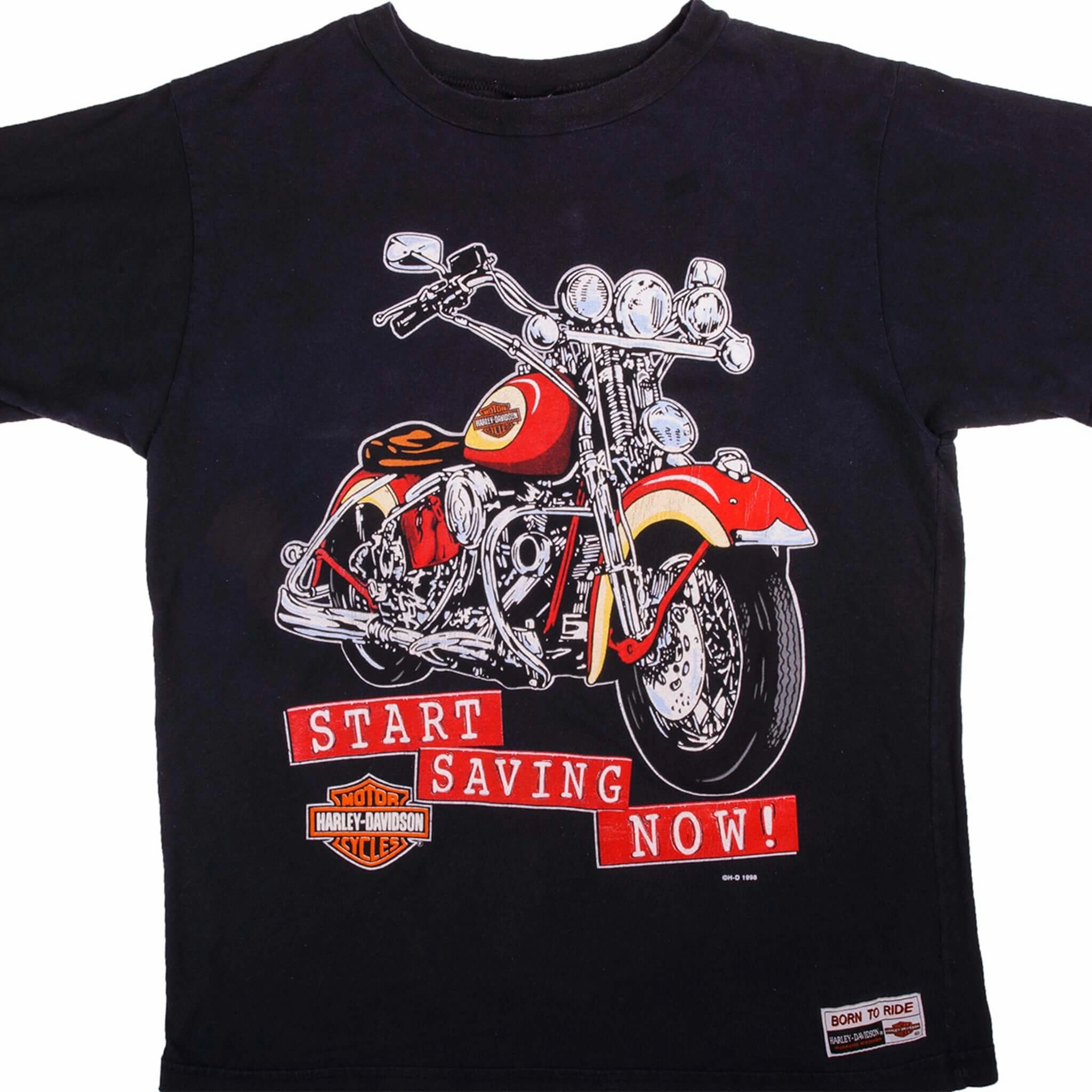 VINTAGE HARLEY DAVIDSON TEE SHIRT 1998 SIZE MEDIUM EcoFriendlyMaterial