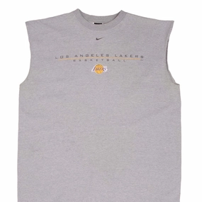 Fit Flex LayeredHemDetails VINTAGE NIKE NBA LOS ANGELES LAKERS 1990S TANK TOP TEE SHIRT SIZE XL