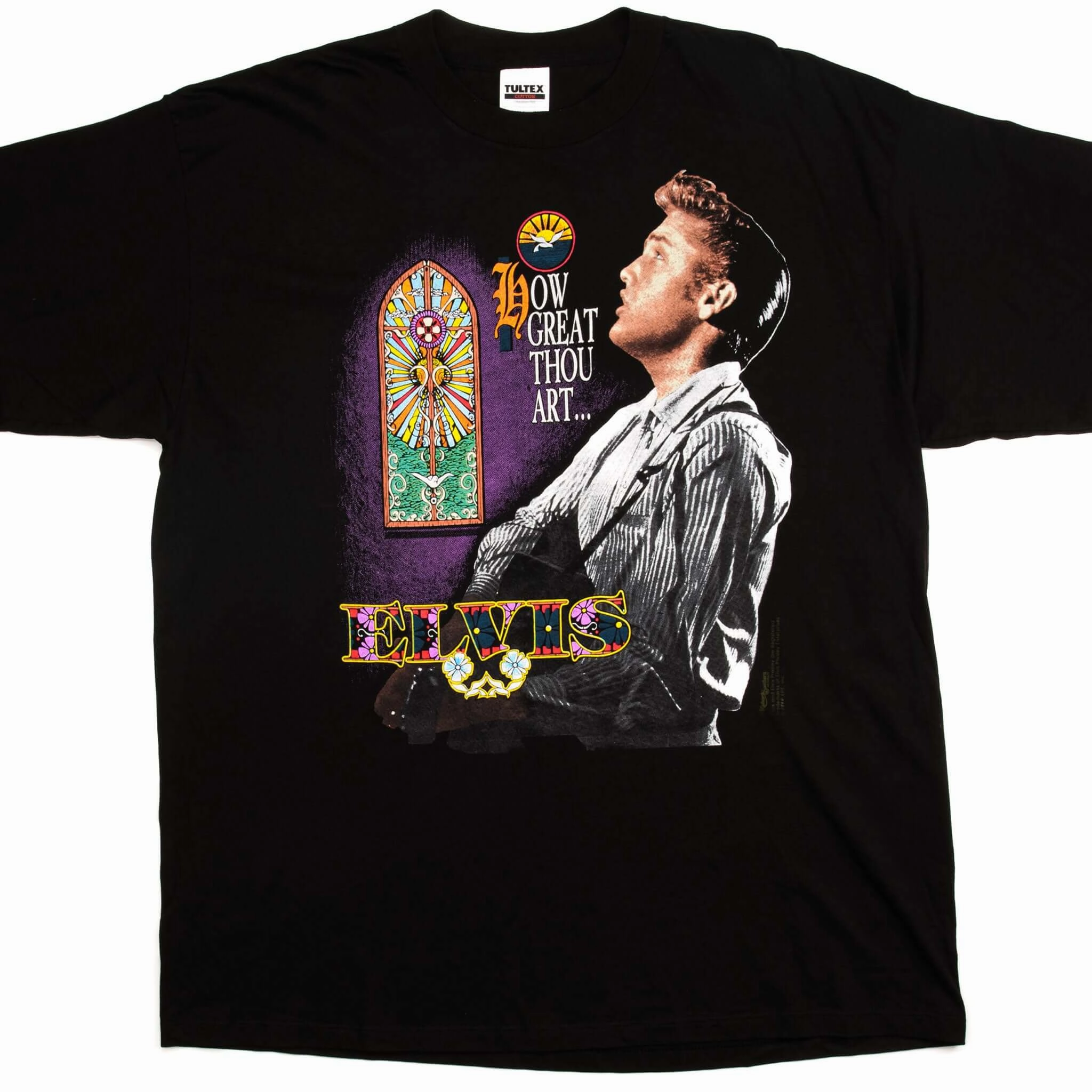 VINTAGE ELVIS PRESLEY TEE SHIRT 1994 SIZE 2XL MADE IN USA Vintage Wash Effect