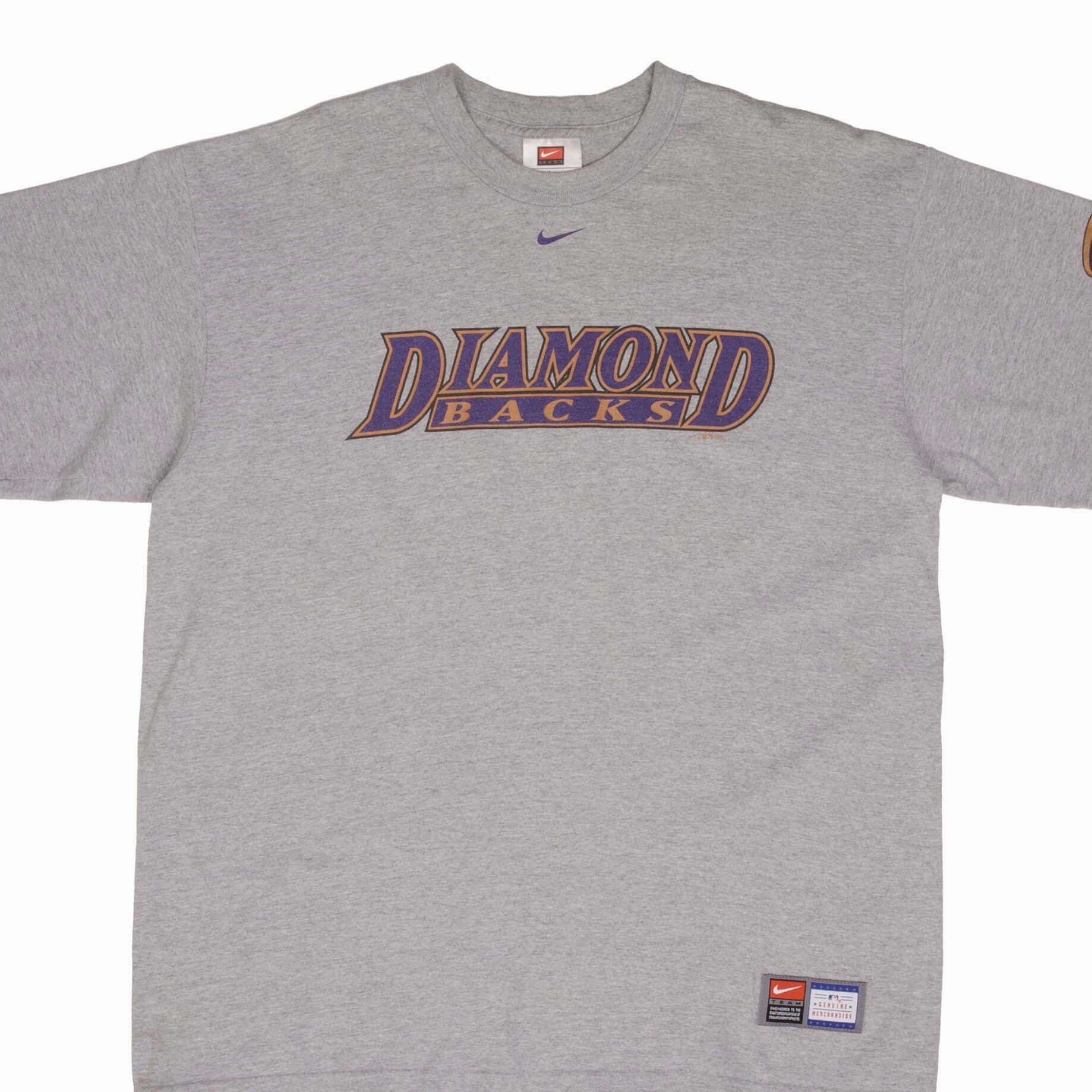 ethical VINTAGE NIKE CENTER SWOOSH MLB ARIZONA DIAMONDBACKS TEE SHIRT 2004 SIZE LARGE