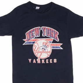 VINTAGE CHAMPION MLB NEW YORK YANKEES TEE SHIRT 1988 MEDIUM MADE IN USA Fur combination