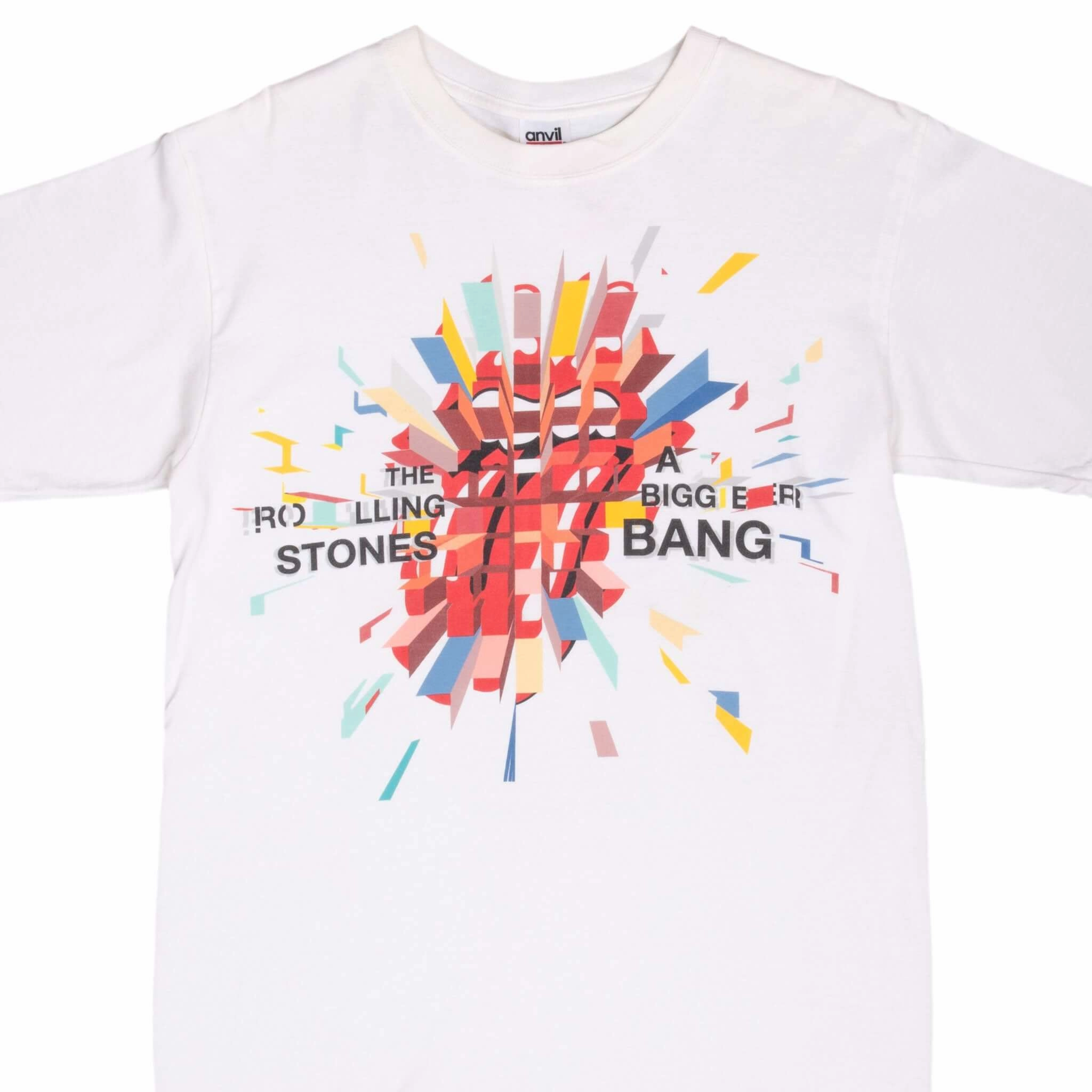 VINTAGE THE ROLLING STONES A BIGGER BANG WORLD TOUR 2006 TEE SHIRT MEDIUM Comfortable Shape
