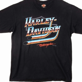 LongLastingColor Sustainable Production Process VINTAGE HARLEY DAVIDSON TEE SHIRT 1992 SIZE XL MADE IN USA