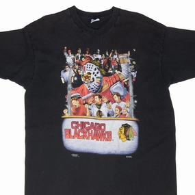 Breathable and Comfortable Chill Vibes VINTAGE NHL CHICAGO BLACKHAWKS TEE SHIRT 1995 XL MADE IN USA