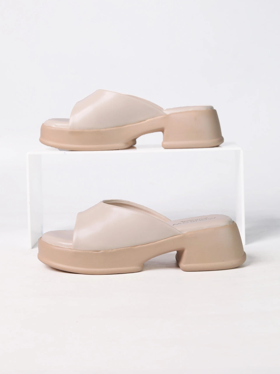 Millie Cream Platform Heels Night Style Ultra Soft