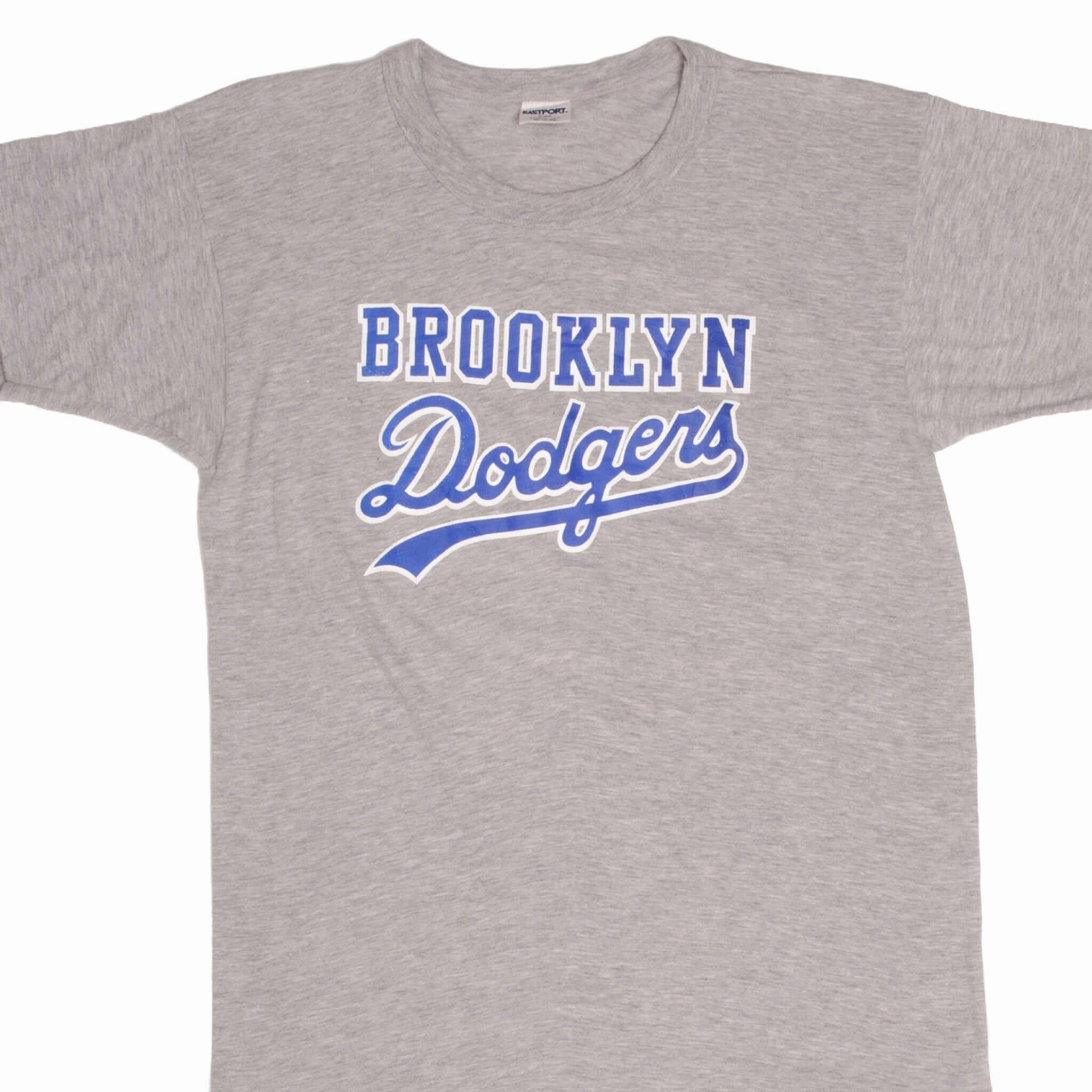VINTAGE MLB BROOKLYN DODGERS TEE SHIRT 1990S SIZE MEDIUM MADE IN USA Fun Prints Quick Fit