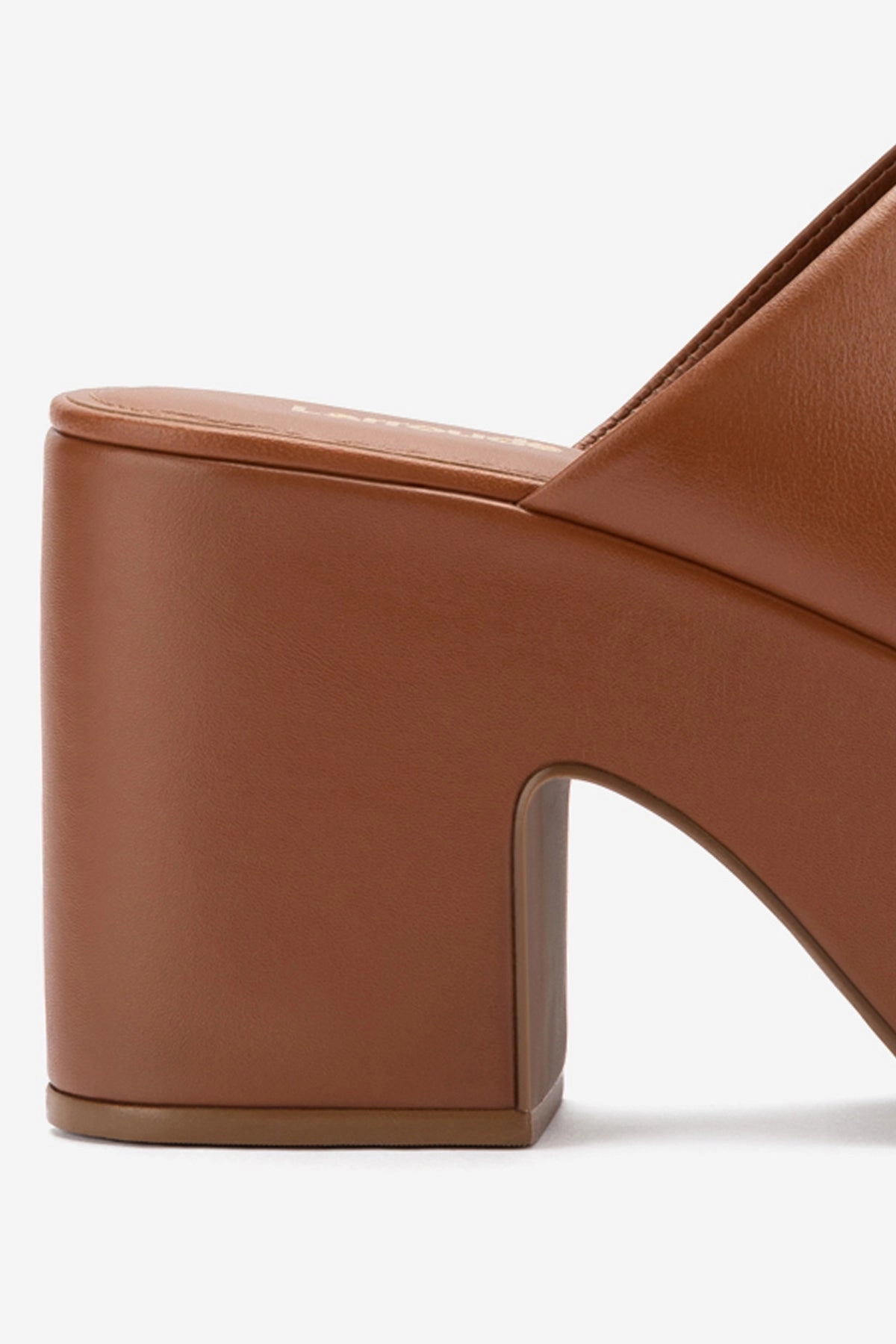 Miso Platform Clog In Caramel Leather Weekday Wind Down