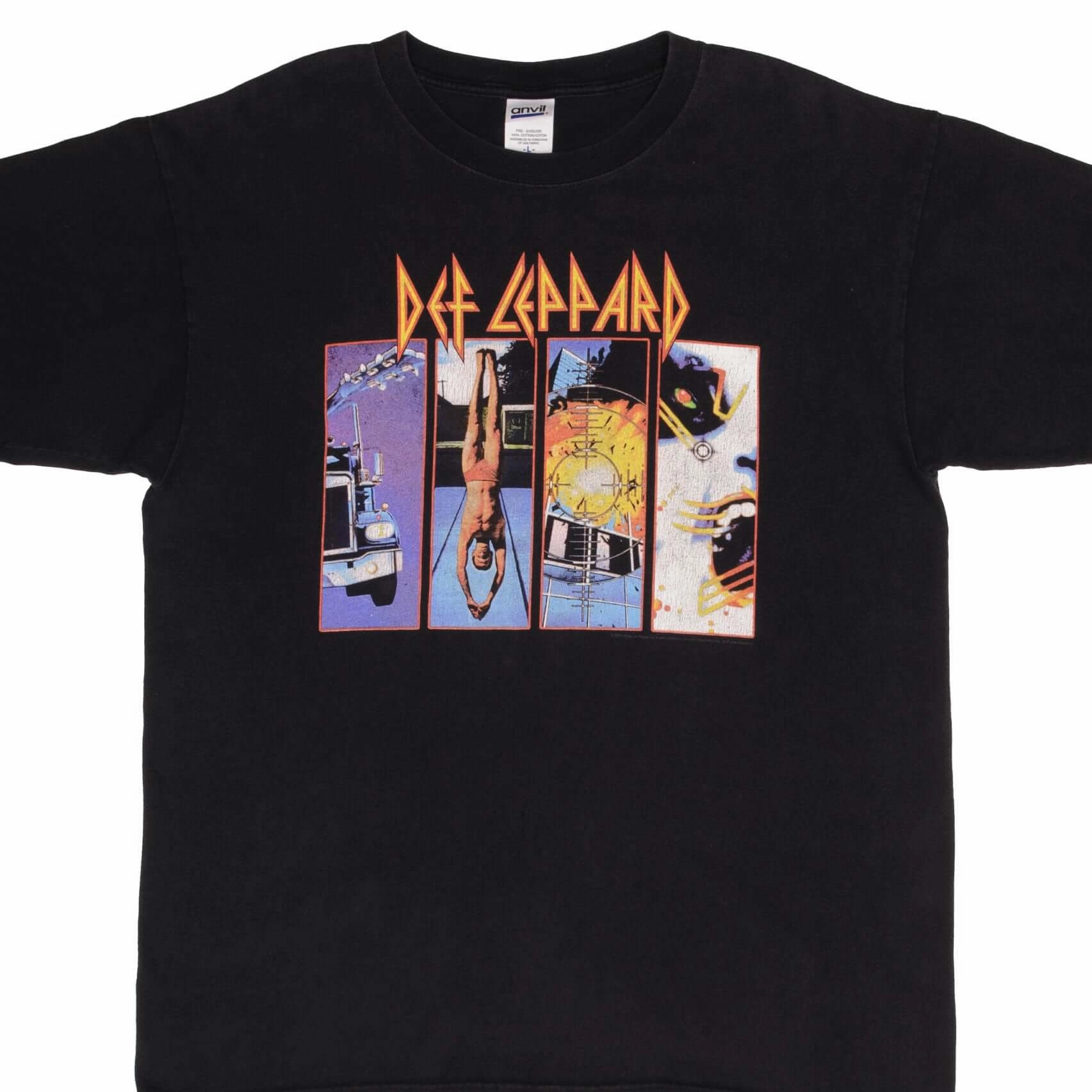VINTAGE DEF LEPPARD ROCK OF AGES TOUR 2005 TEE SHIRT SIZE LARGE Sport Performance Versatile Wearable