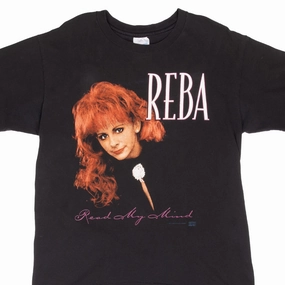 VINTAGE REBA MCENTIRE READ MY MIND TEE SHIRT 1994 LARGE MADE IN USA Casual Comfort Top Lightweight Layer