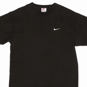 Cool Weather Wear Breathable mesh lining VINTAGE NIKE CLASSIC SWOOSH TEE SHIRT 1990S  LARGE MADE IN USA