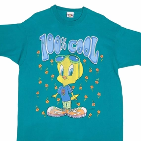 AntiStaticLining Sleek Comfort VINTAGE LOONEY TUNES TWEETY TEE SHIRT 1997 SIZE XL