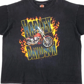 VINTAGE HARLEY DAVIDSON TEE SHIRT 1992 SIZE XL MADE IN USA Short sleeved breeziness
