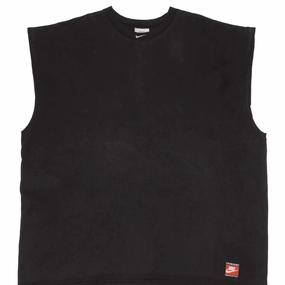 VINTAGE NIKE CENTER SWOOSH BLACK TANK TOP TEE SHIRT 1990S SIZE 2XL Party fun