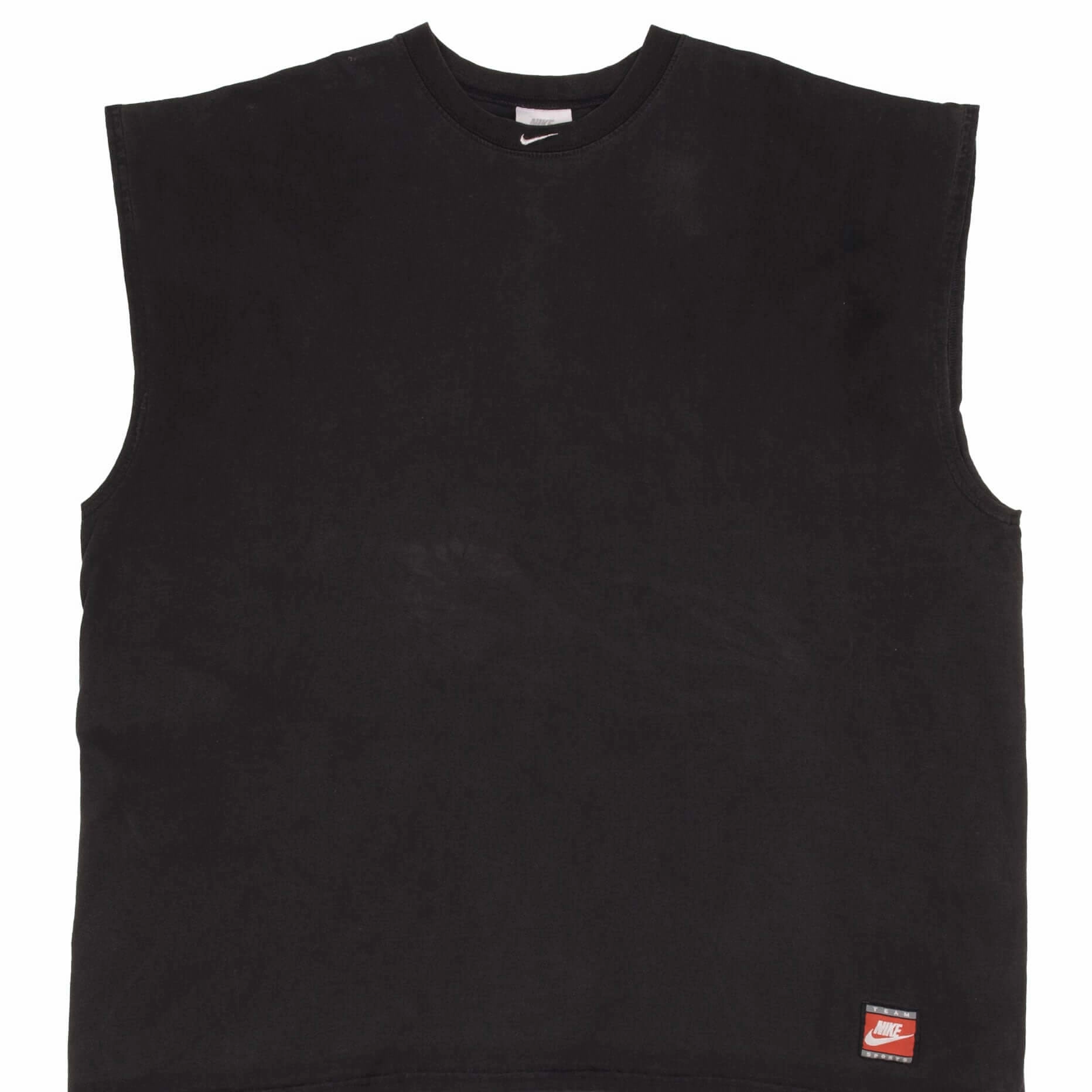 VINTAGE NIKE CENTER SWOOSH BLACK TANK TOP TEE SHIRT 1990S SIZE 2XL Party fun