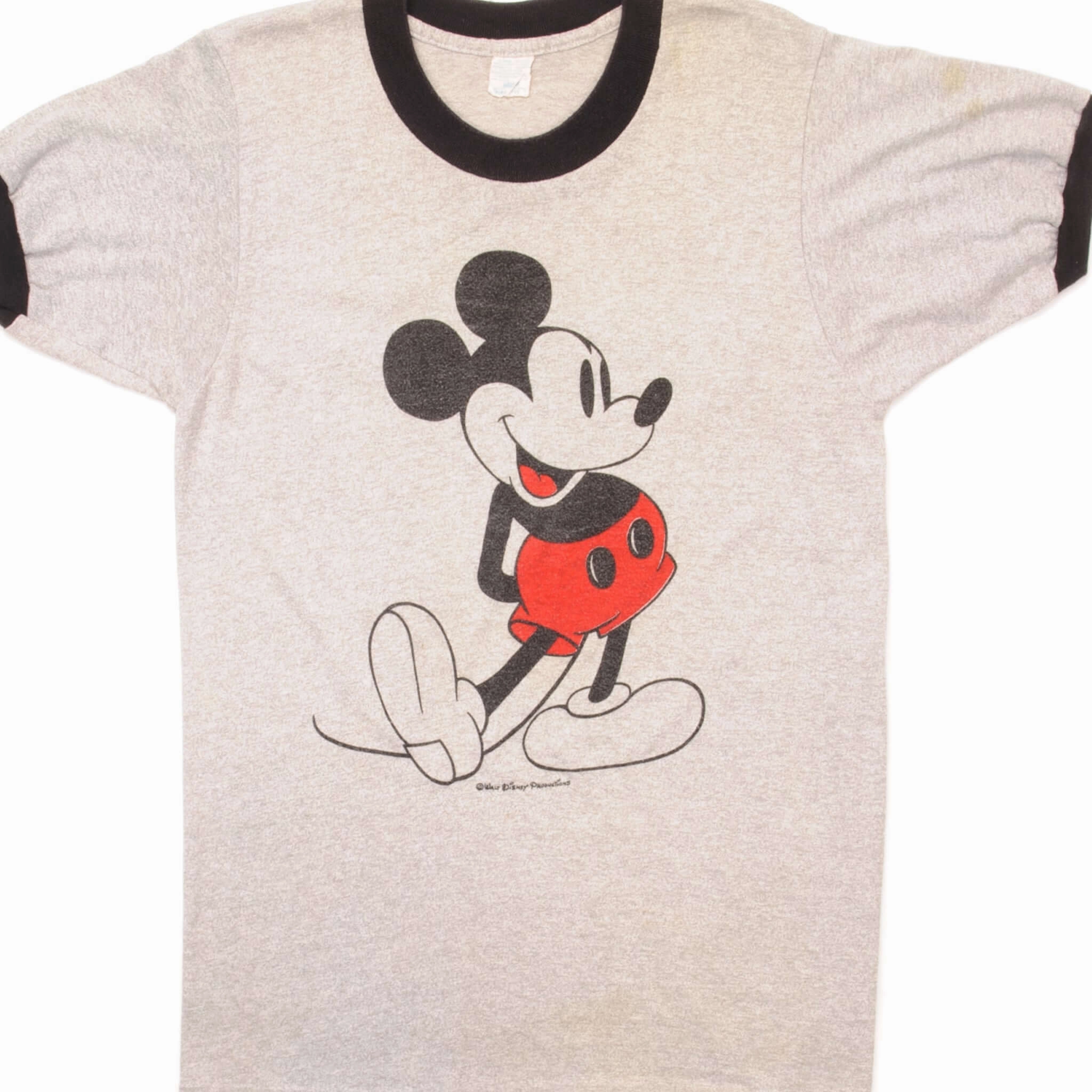 VINTAGE DISNEY MICKEY MOUSE TEE SHIRT SIZE SMALL MADE IN USA Slim Fit Cut Chill Comfort Wear