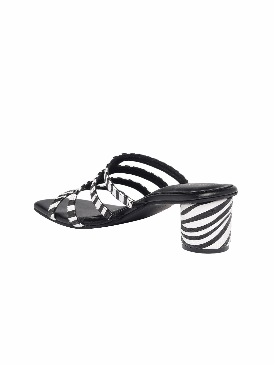 Natalia Black Block Heels Arch Cushioning